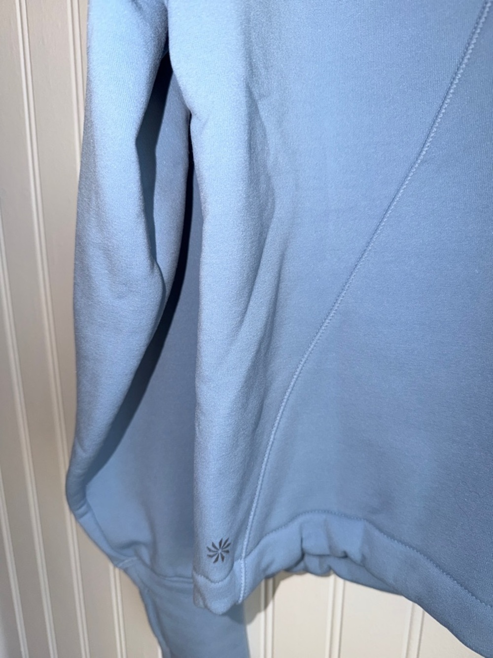 Athleta Light Blue Full-Zip Hooded Sweatshirt - Picture 6 of 10